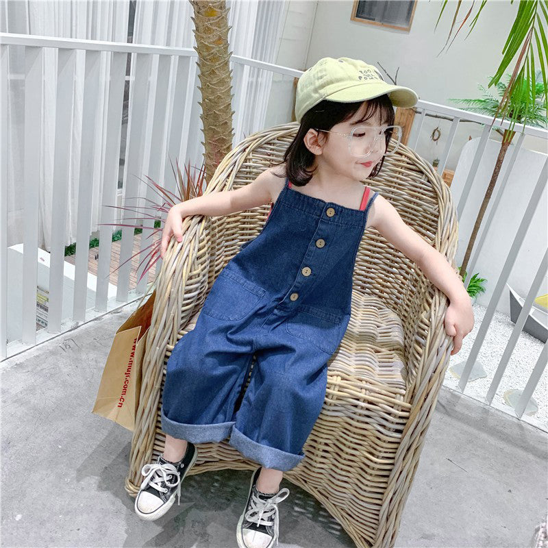Girls Dungarees With Top