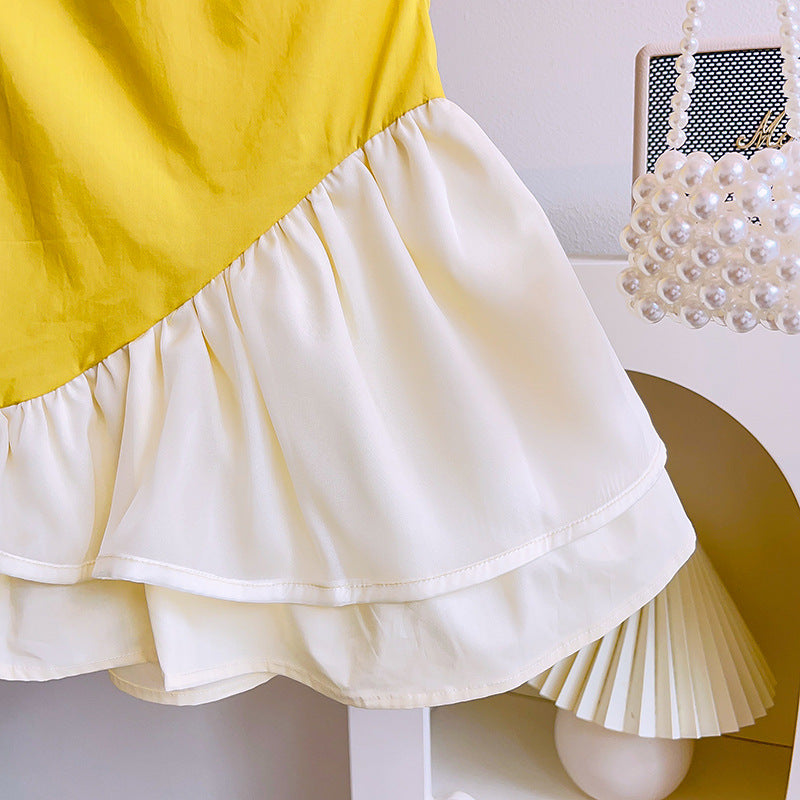 Girls Layered A-Line Dress