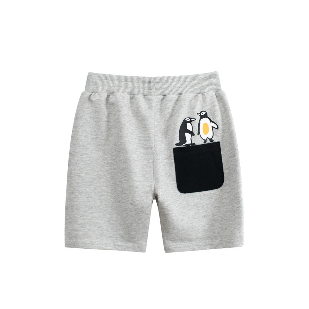 Boys Mid Rise Regular Fit Chino Shorts