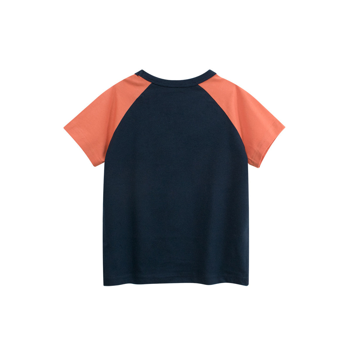 Boys Typography Printed Round Neck Short Sleeves Cotton T-shirt