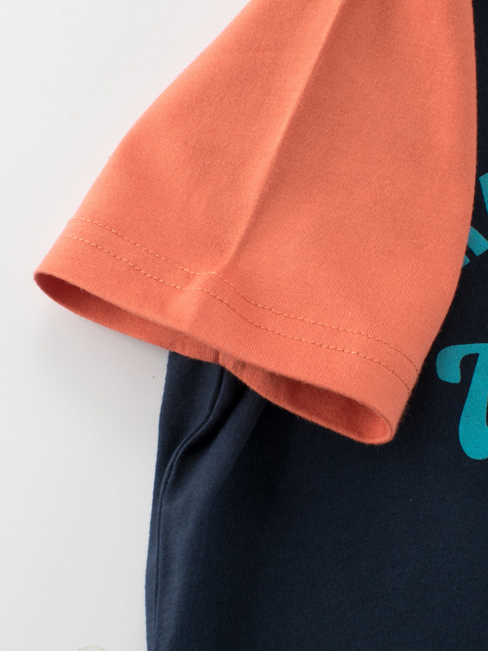 Boys Typography Printed Round Neck Short Sleeves Cotton T-shirt