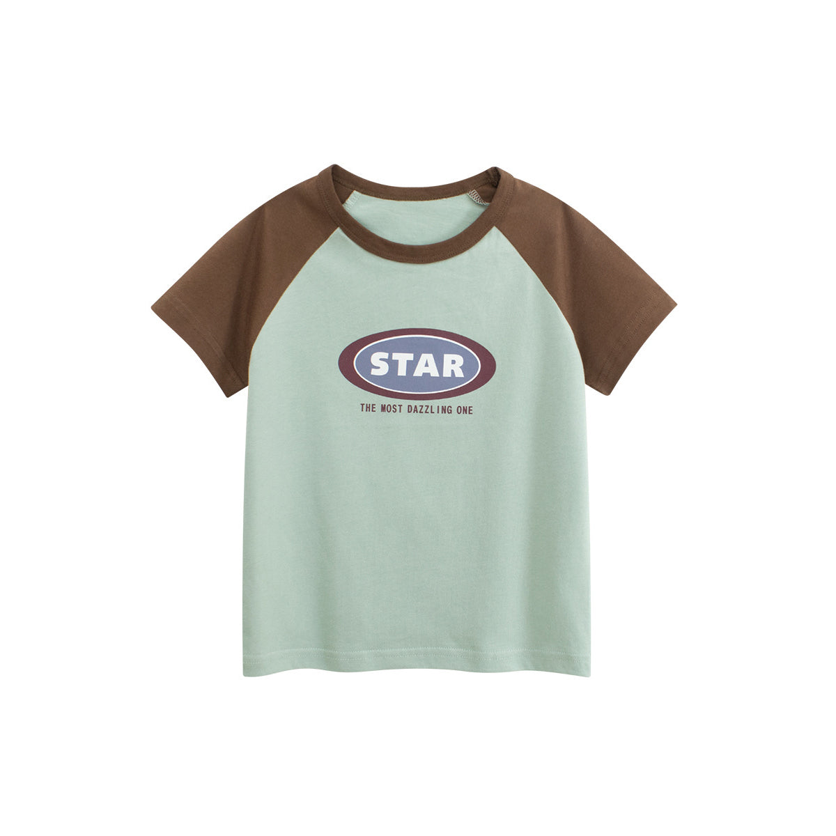 Boys Typography Printed Round Neck Short Sleeves Cotton T-shirt
