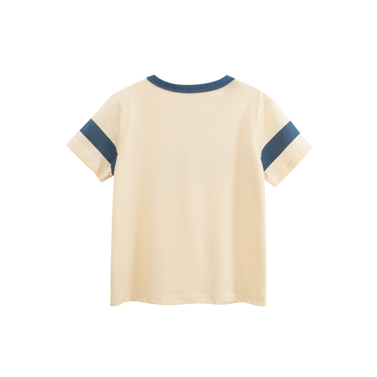 Boys Typography Printed Round Neck Short Sleeves Cotton T-shirt