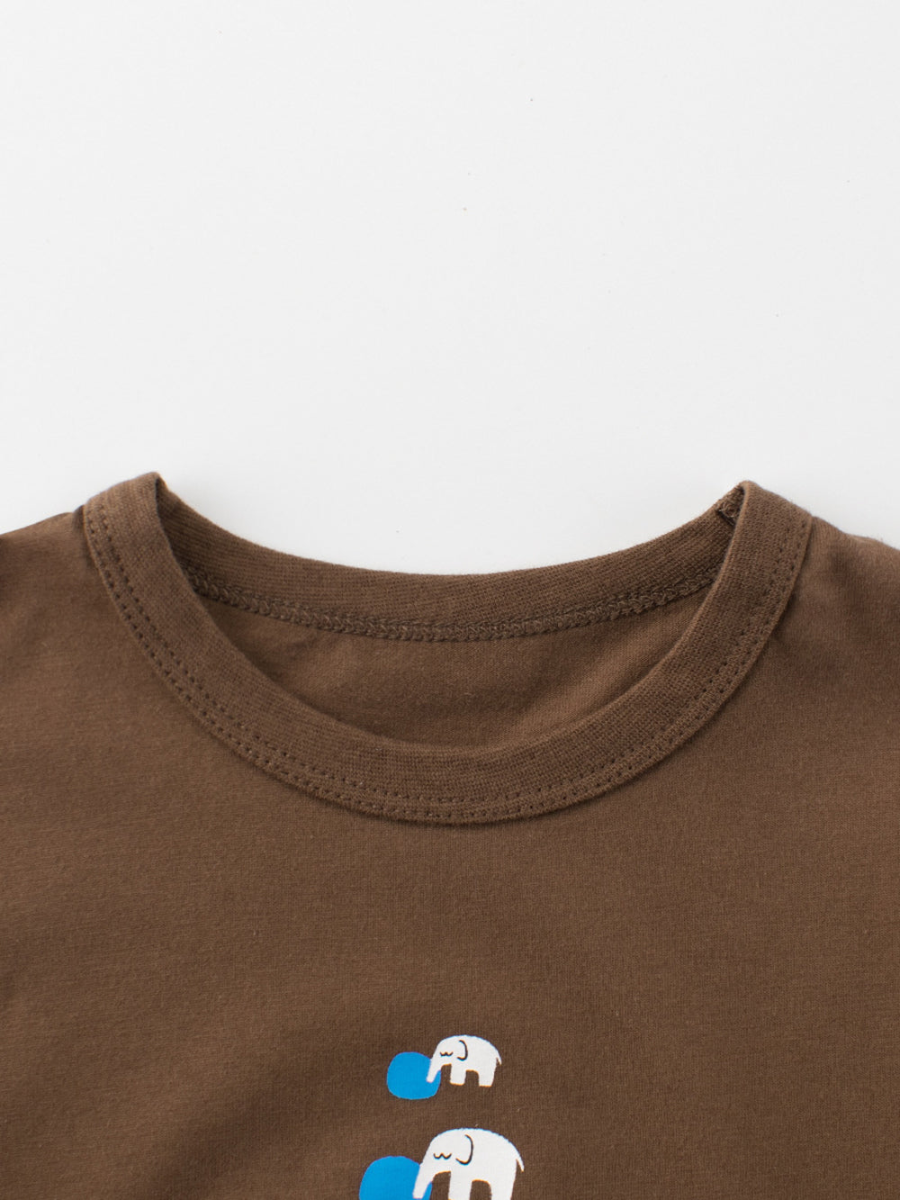 Boys Animal Printed Round Neck Short Sleeves Cotton T-shirt