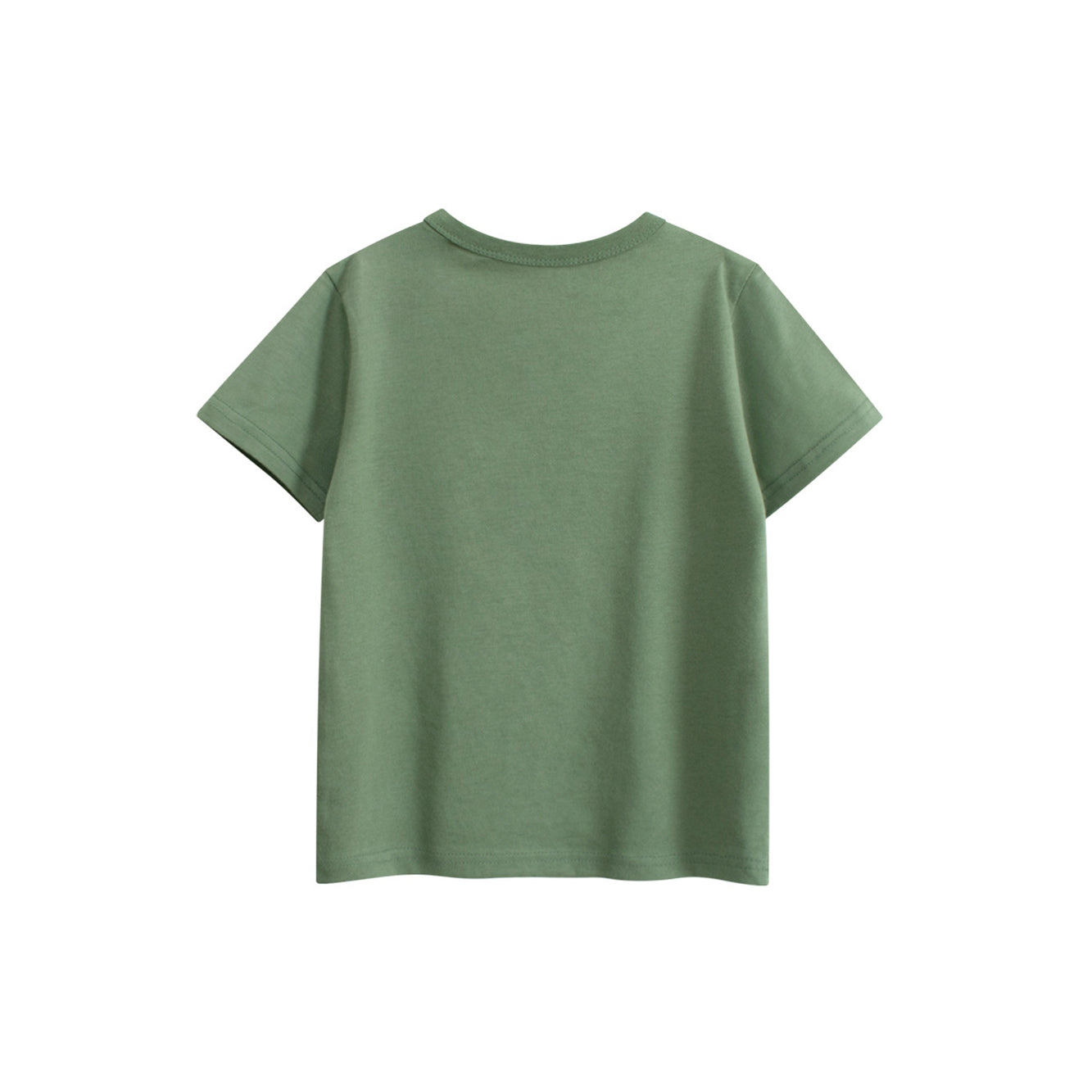Boys Animal Printed Round Neck Short Sleeves Cotton T-shirt
