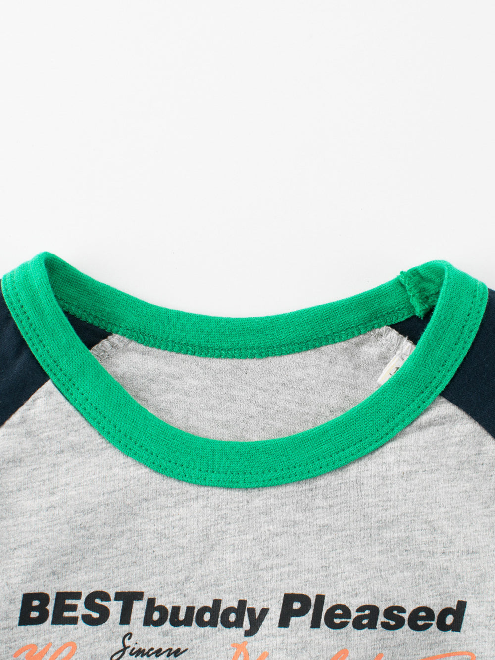 Boys Typography Printed Round Neck Short Sleeves Cotton T-shirt