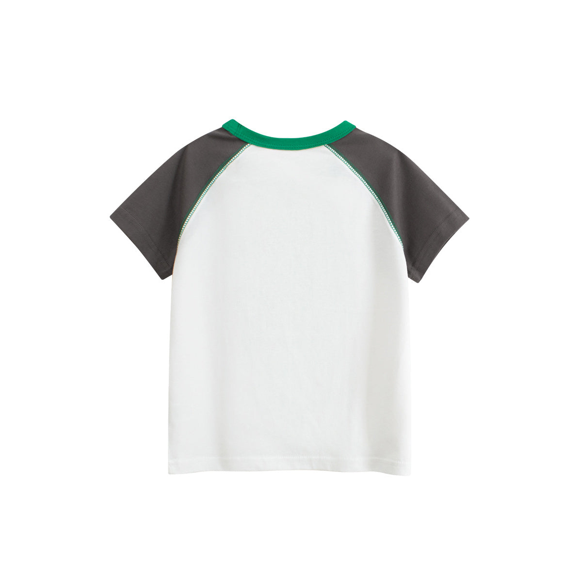 Boys Conversational Printed Round Neck Short Sleeves Cotton T-shirt