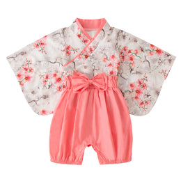 Girls Floral Printed Pure Cotton Top With Shorts