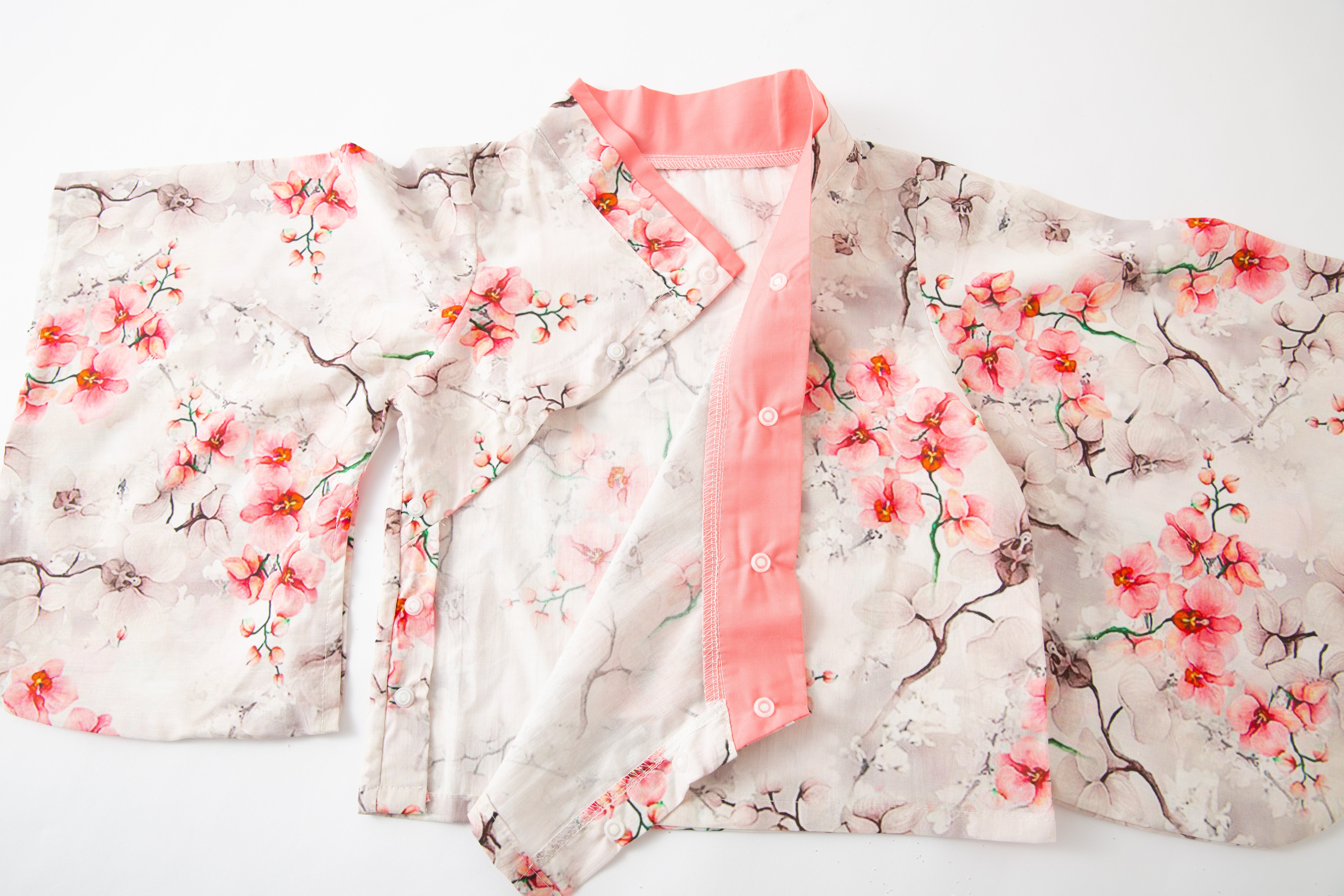 Girls Floral Printed Pure Cotton Top With Shorts