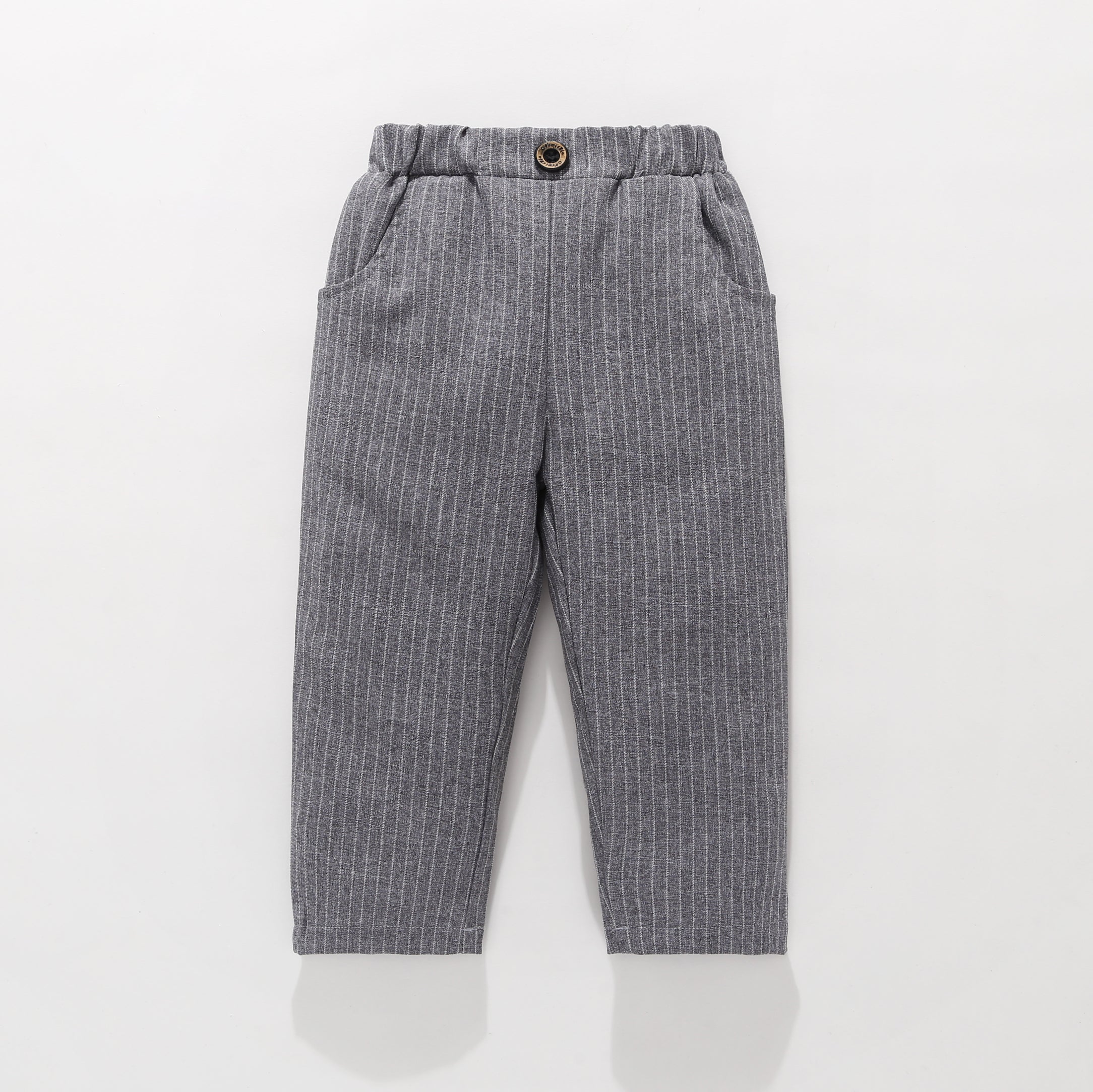 Boys Striped Cotton 3 Piece Suit