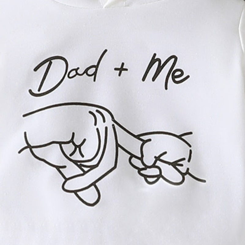 White Kids Printed Sweatshirt with Pyjamas