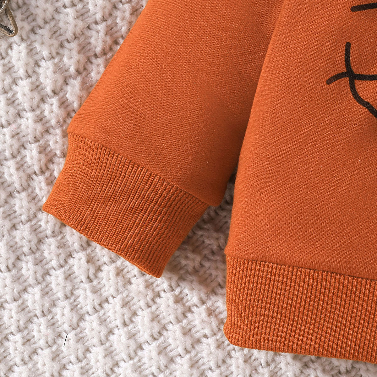 Orange Kids Printed Top with Pyjamas