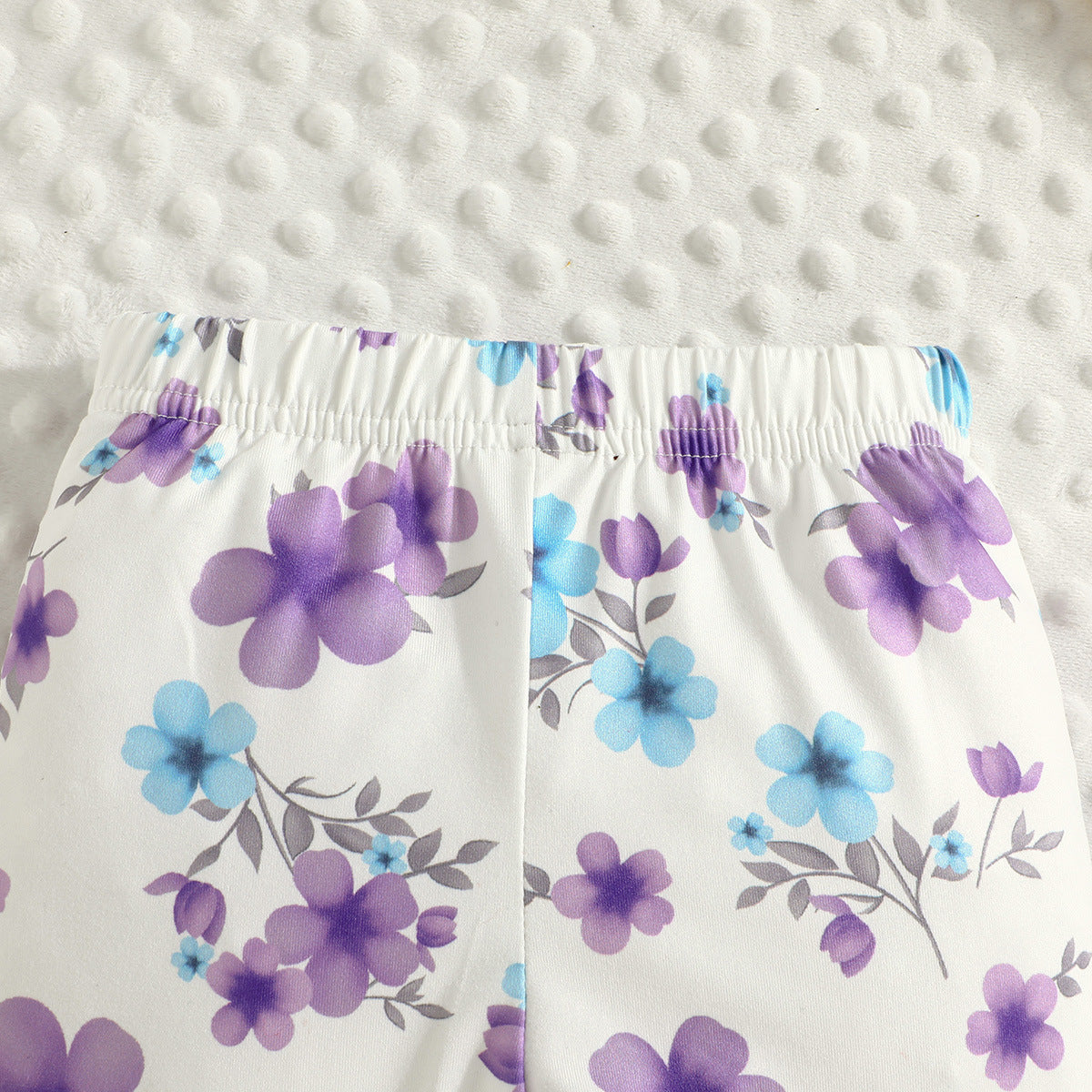Purple Girls Printed Top With Pyjamas