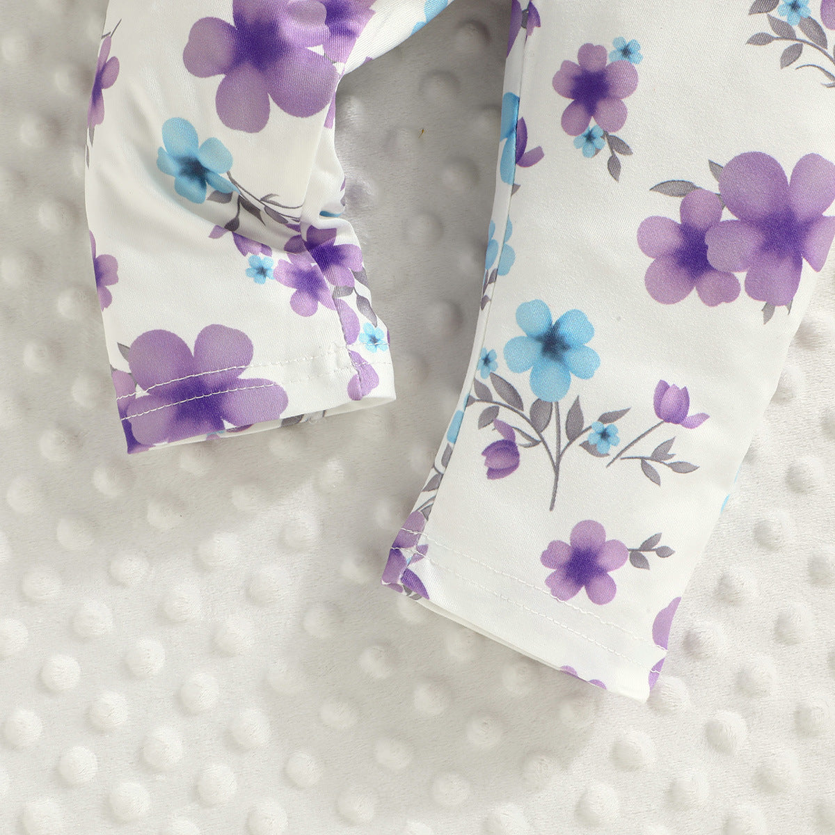 Purple Girls Printed Top With Pyjamas