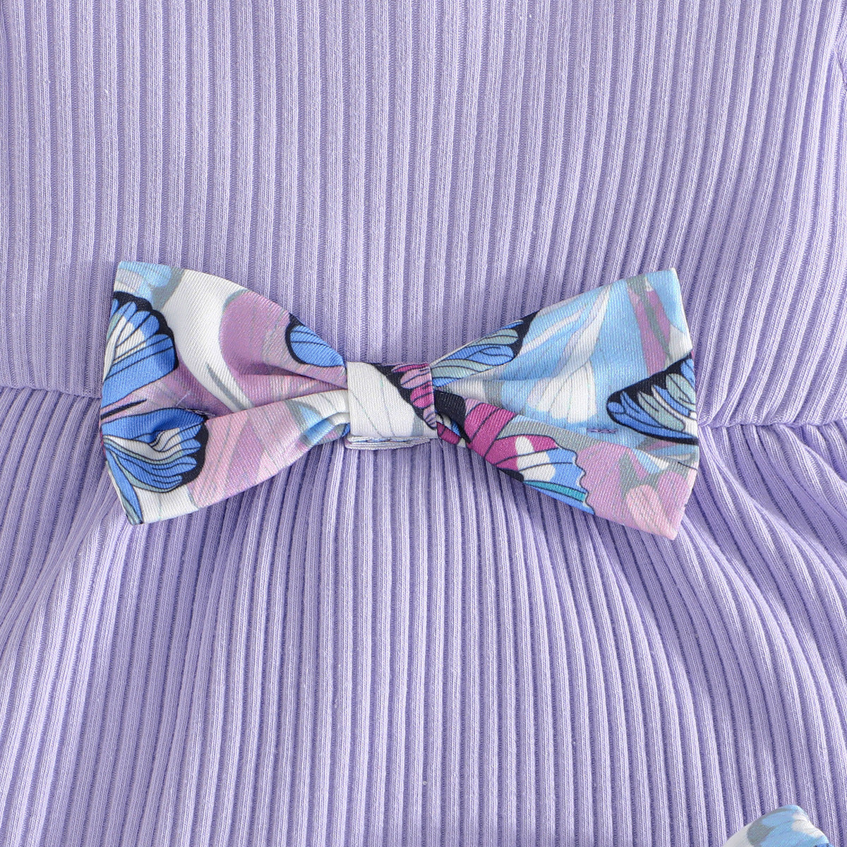 Girls Purple Pure Cotton Top With Pyjama