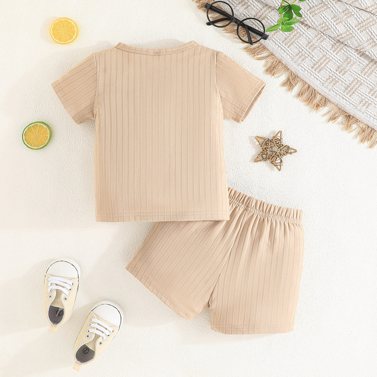 Boys Striped Top with Shorts