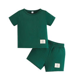 Boys Striped T-shirt with Shorts