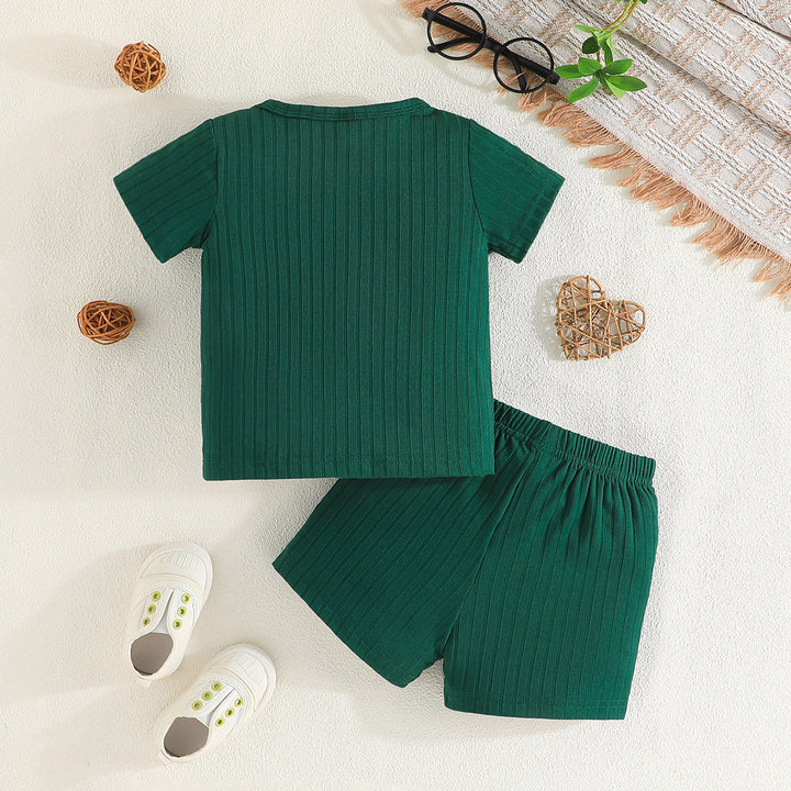 Boys Striped T-shirt with Shorts