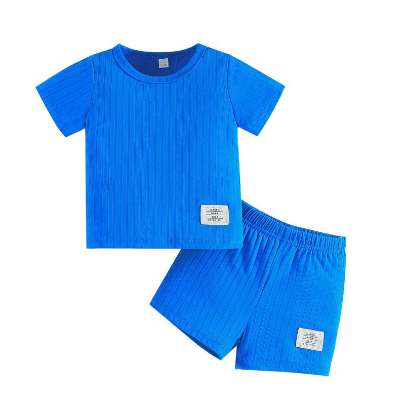 Boys Striped T-shirt with Shorts