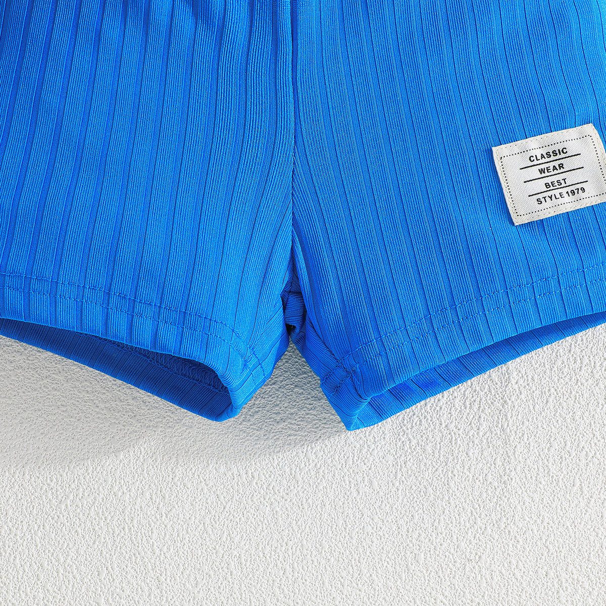 Boys Striped T-shirt with Shorts
