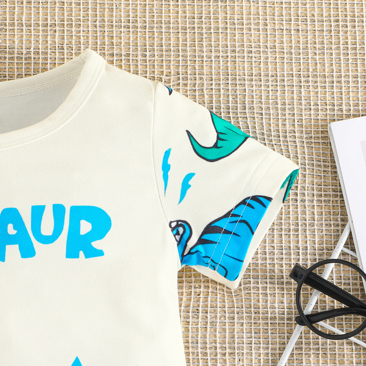Boys Conversational Printed Top with Shorts