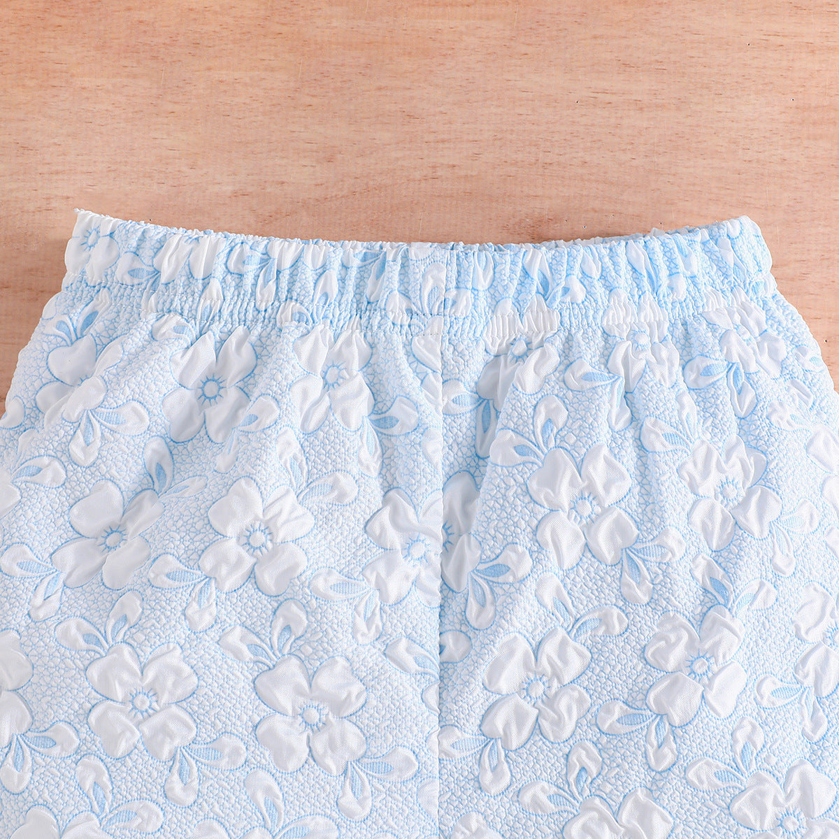 Girls Printed Square Neck Top with Shorts