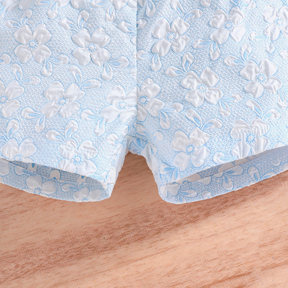 Girls Printed Square Neck Top with Shorts
