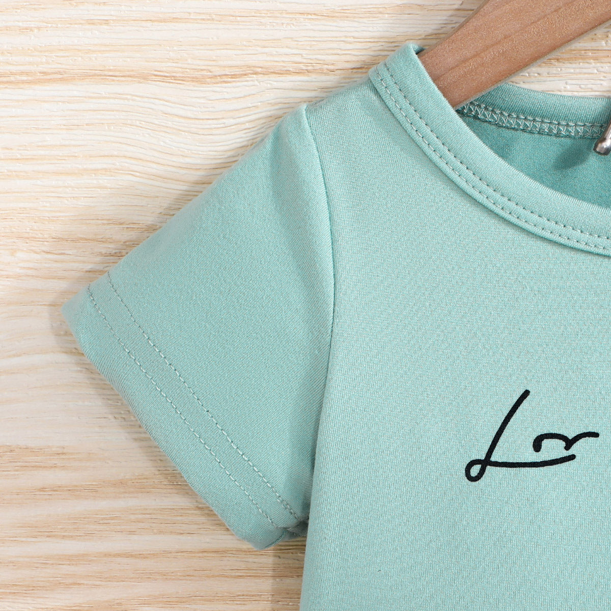 Boys Typography Printed T-shirt with Shorts