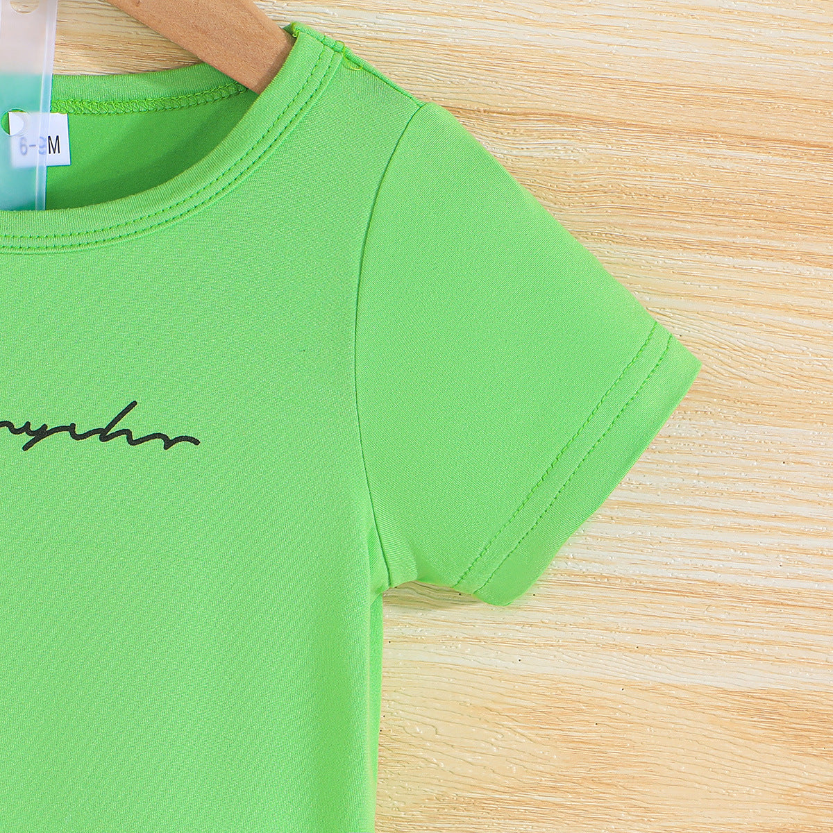 Boys Typography Printed T-shirt with Shorts