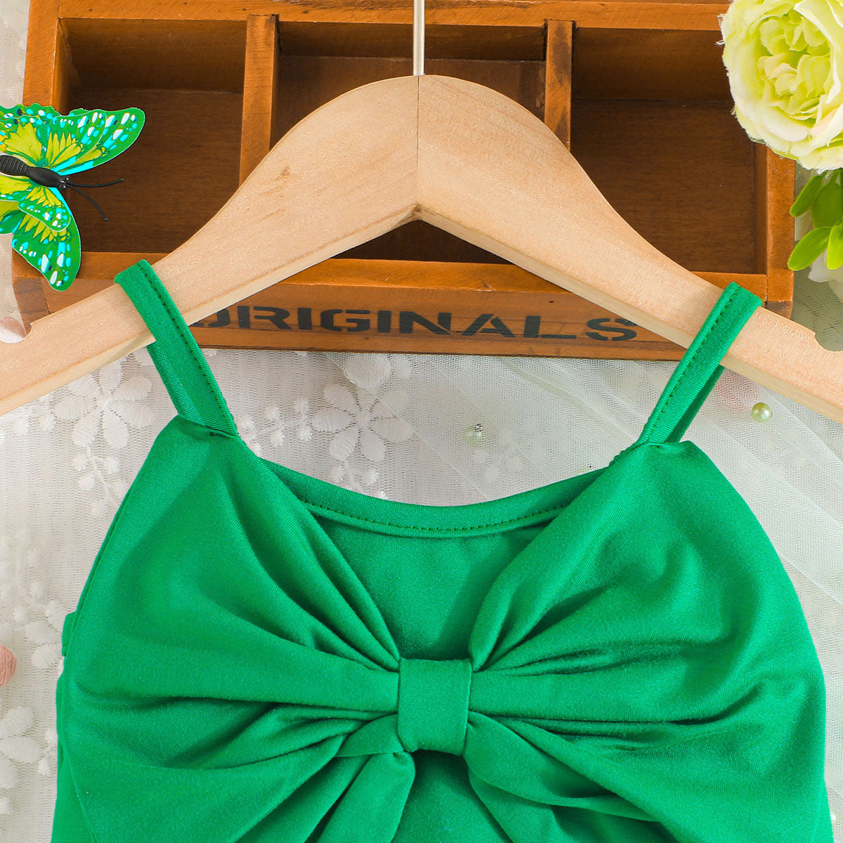 Girls Crop Top with Skirt