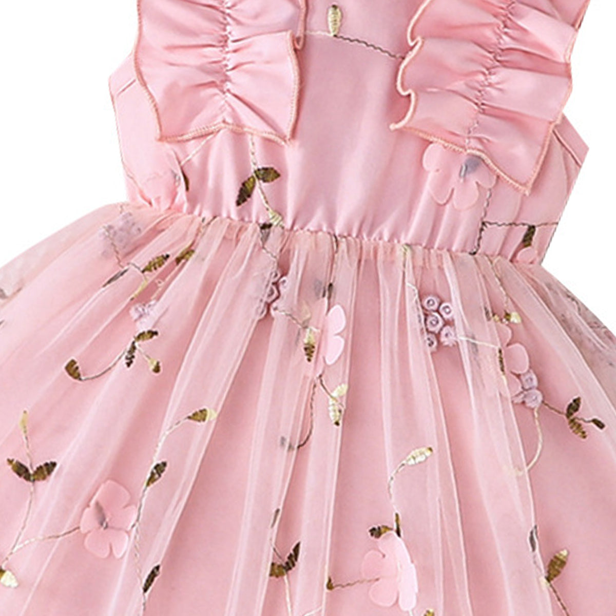 Self Design Applique Fit And Flare Mini Dress