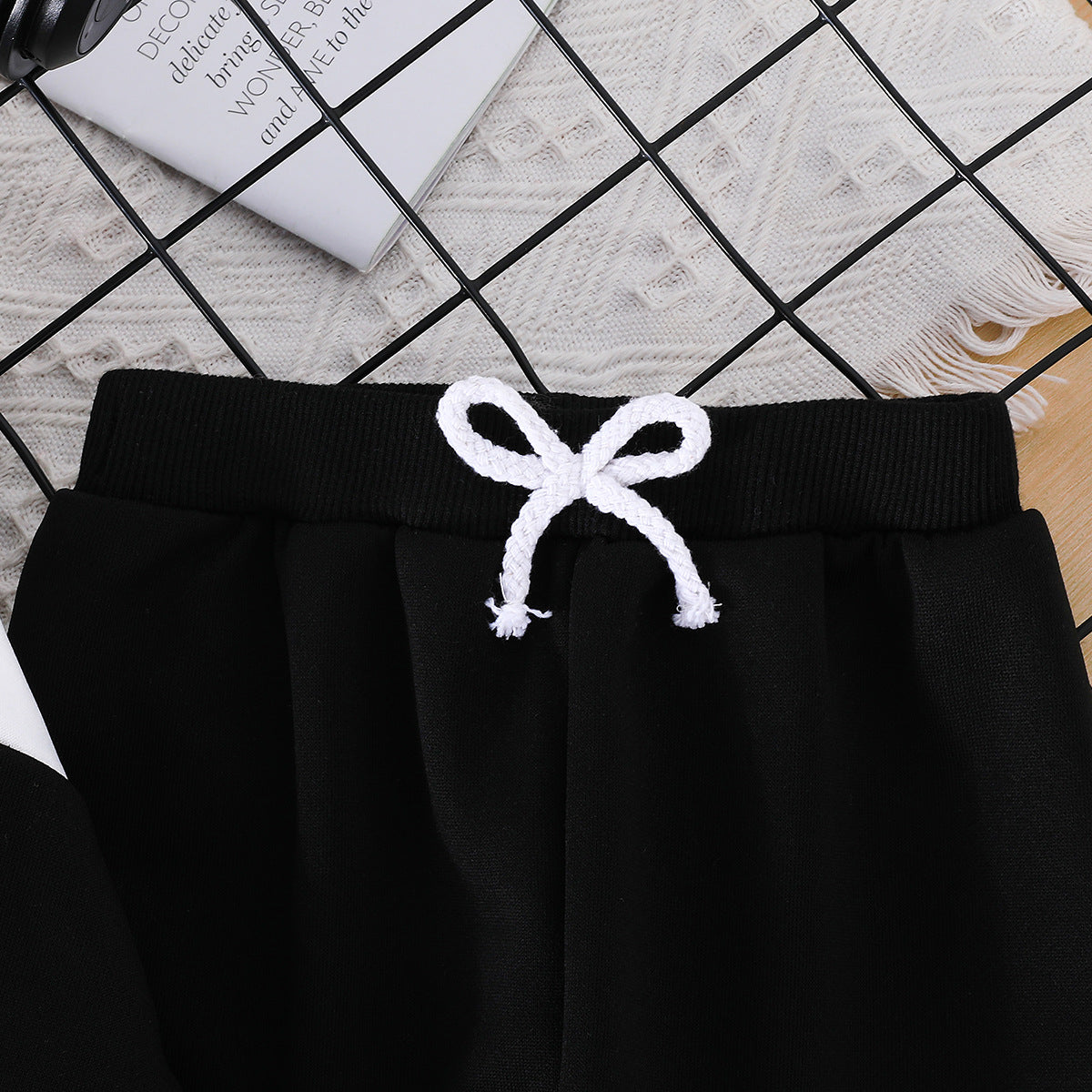 Boys Brown & Black Colourblocked Sweatshirt with Pyjamas