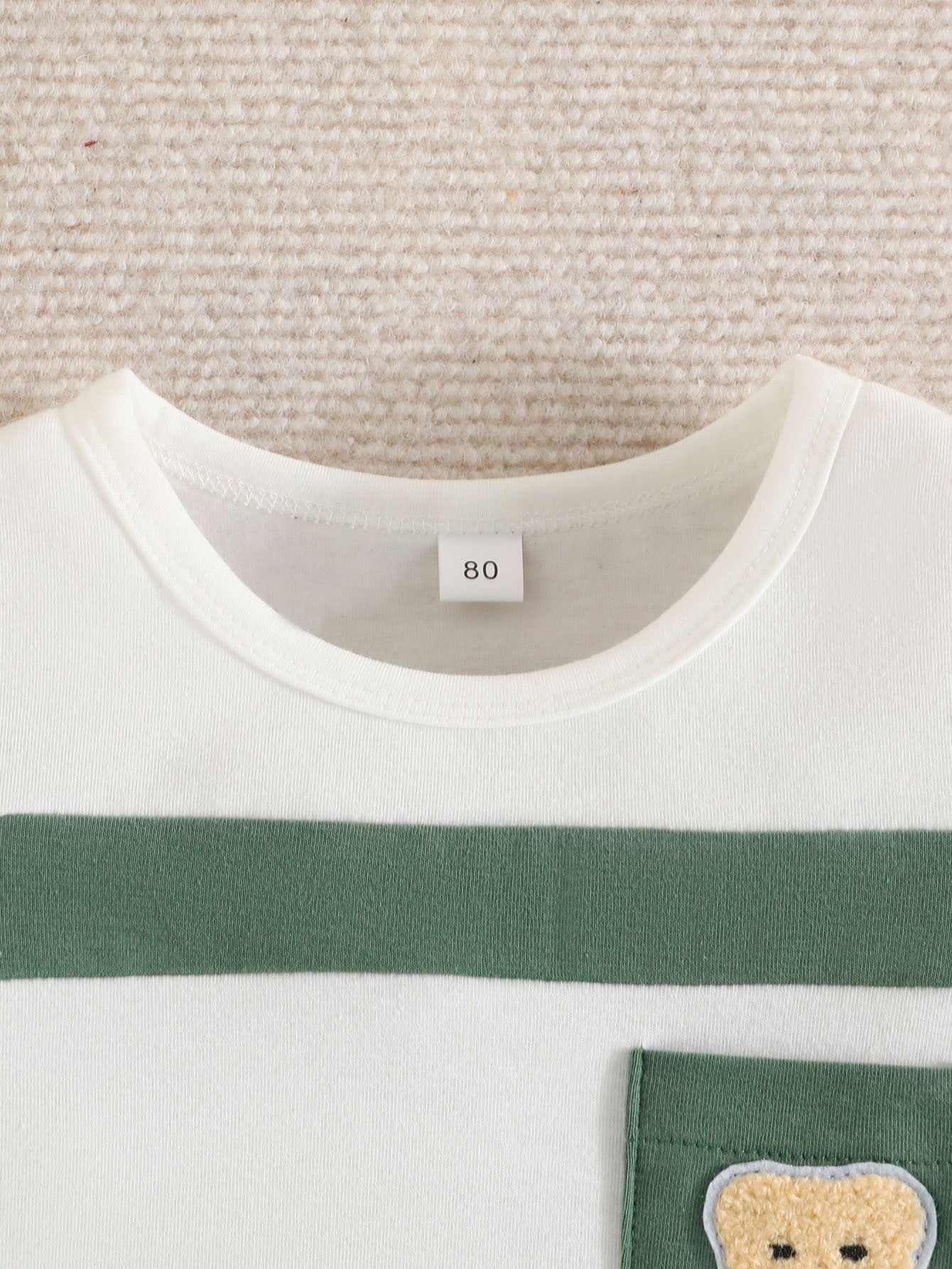 White Boys Colourblocked T-shirt with Shorts