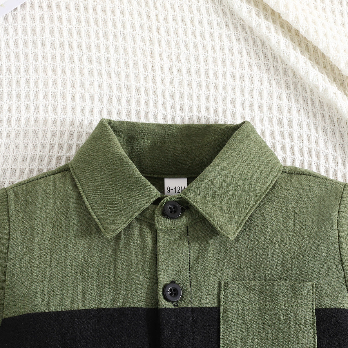Boys Colourblocked Shirt With Shorts
