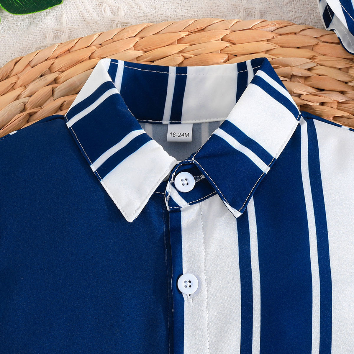 Boys Colourblocked Shirt With Shorts