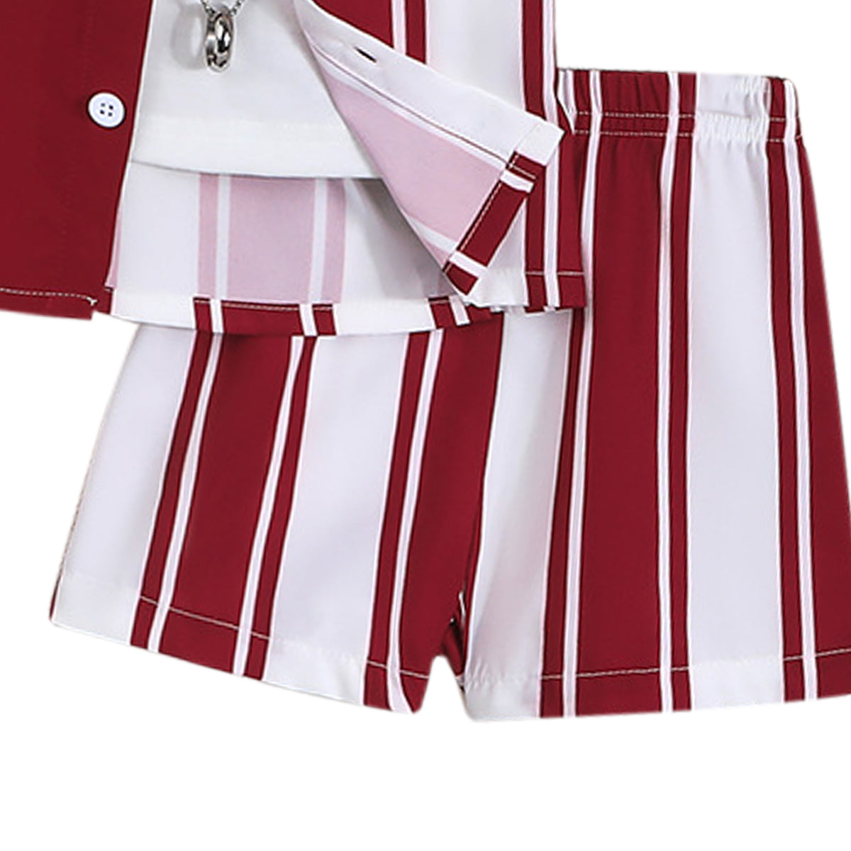 Boys Colourblocked Shirt With Shorts