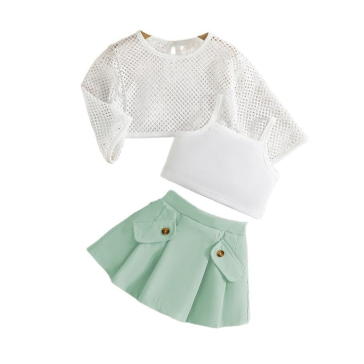 Green Infant Girls Top with Skirt