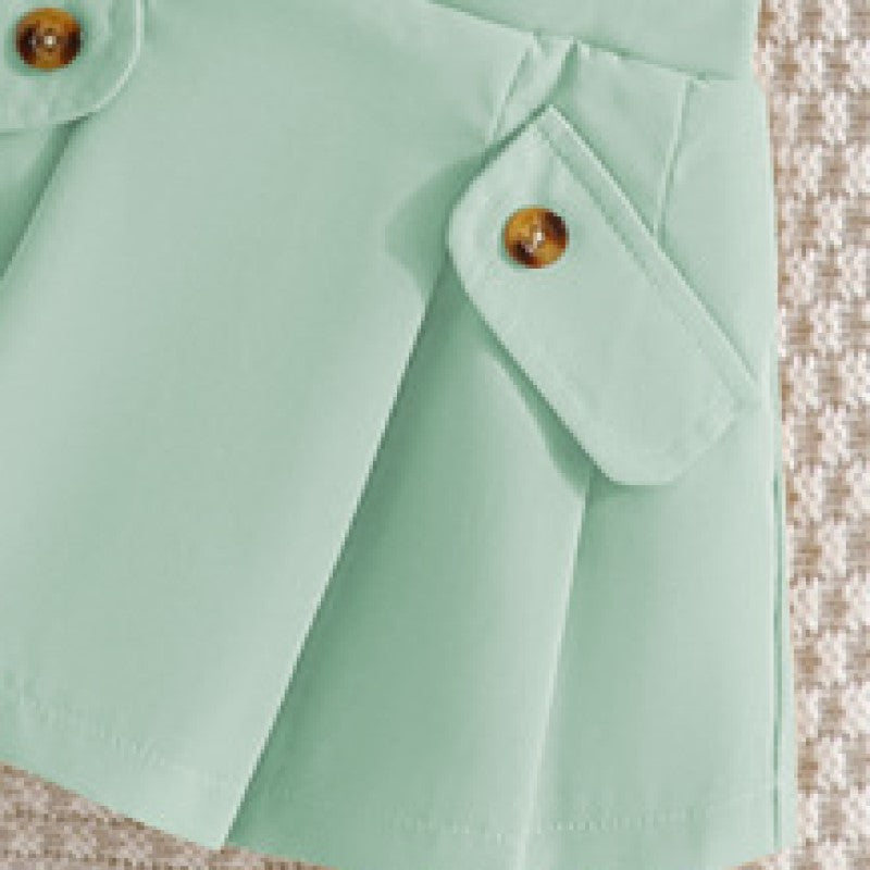 Green Infant Girls Top with Skirt