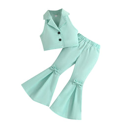 Girls Green Top with Trouser