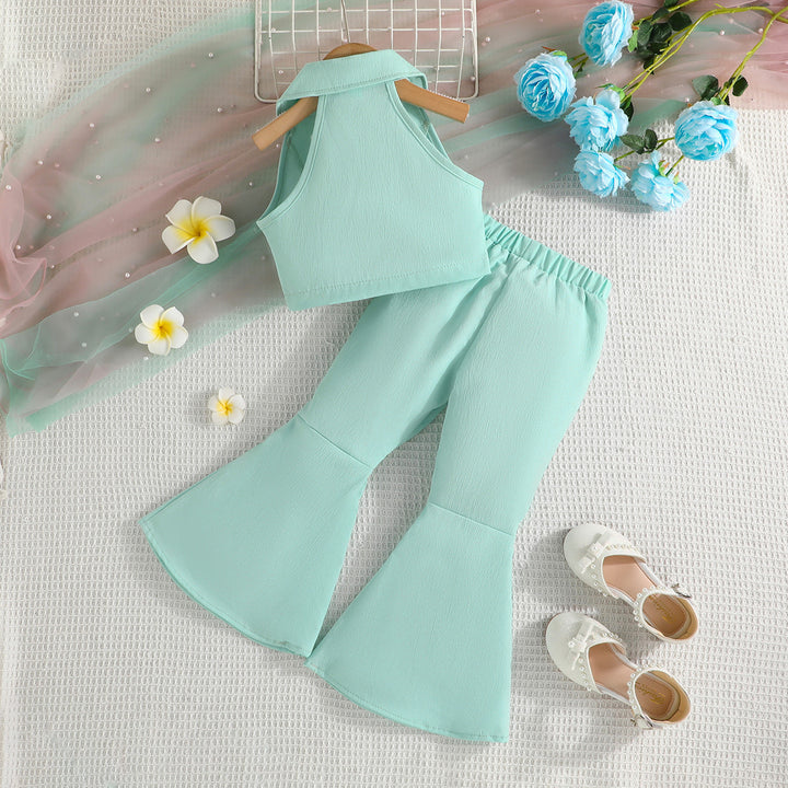 Girls Green Top with Trouser