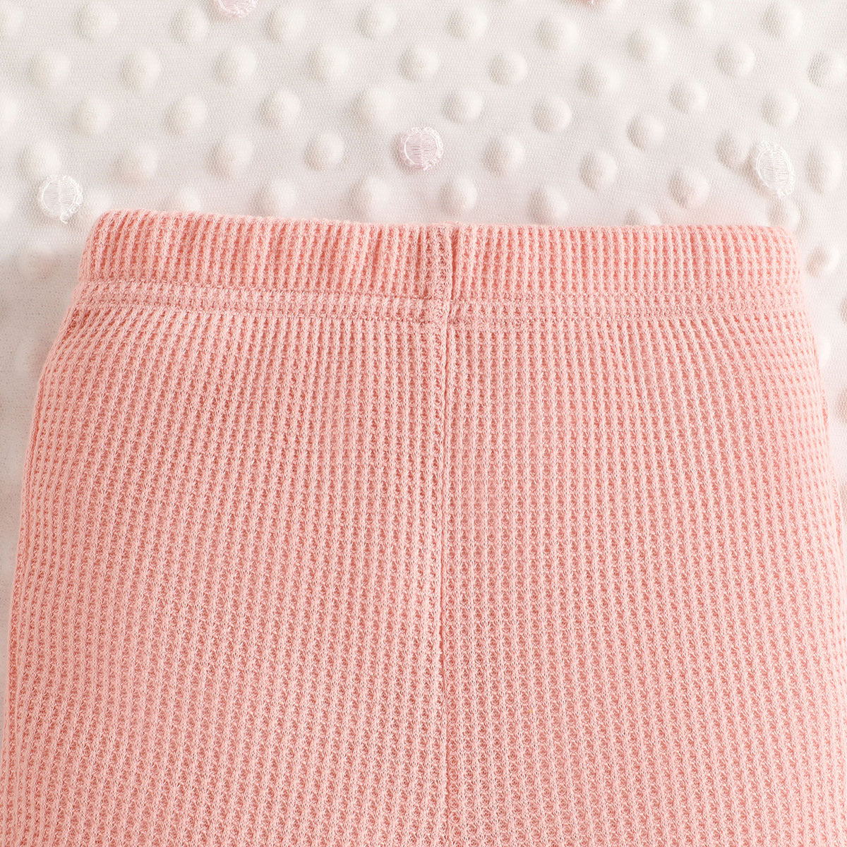 Pink Girls Round Neck Top with Palazzos