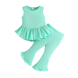 Green Infant Girls Top with Palazzos