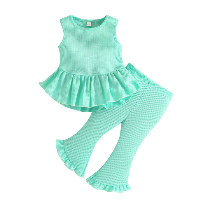 Green Infant Girls Top with Palazzos