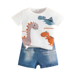 Boys Animal Printed T-shirt with Shorts