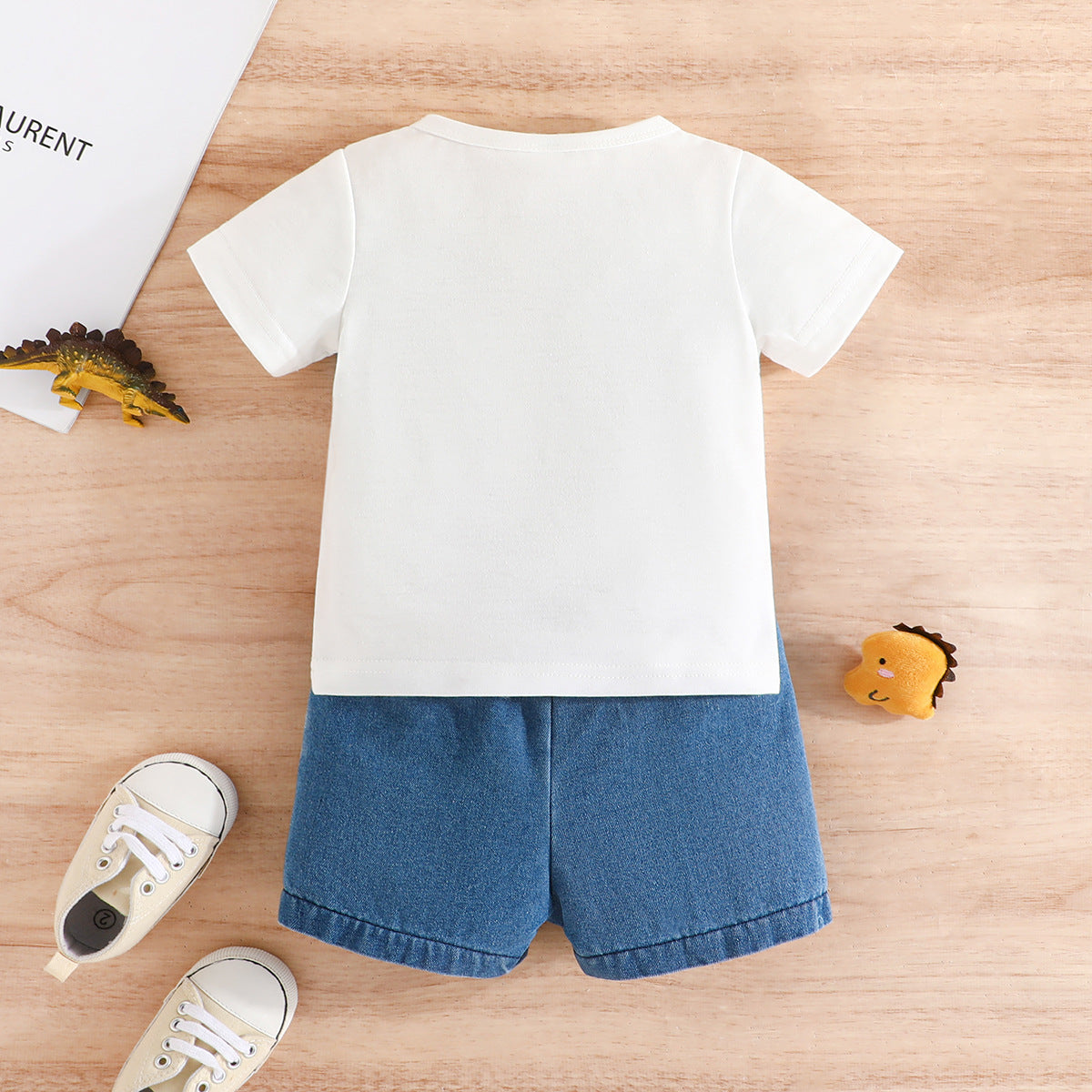 Boys Animal Printed T-shirt with Shorts