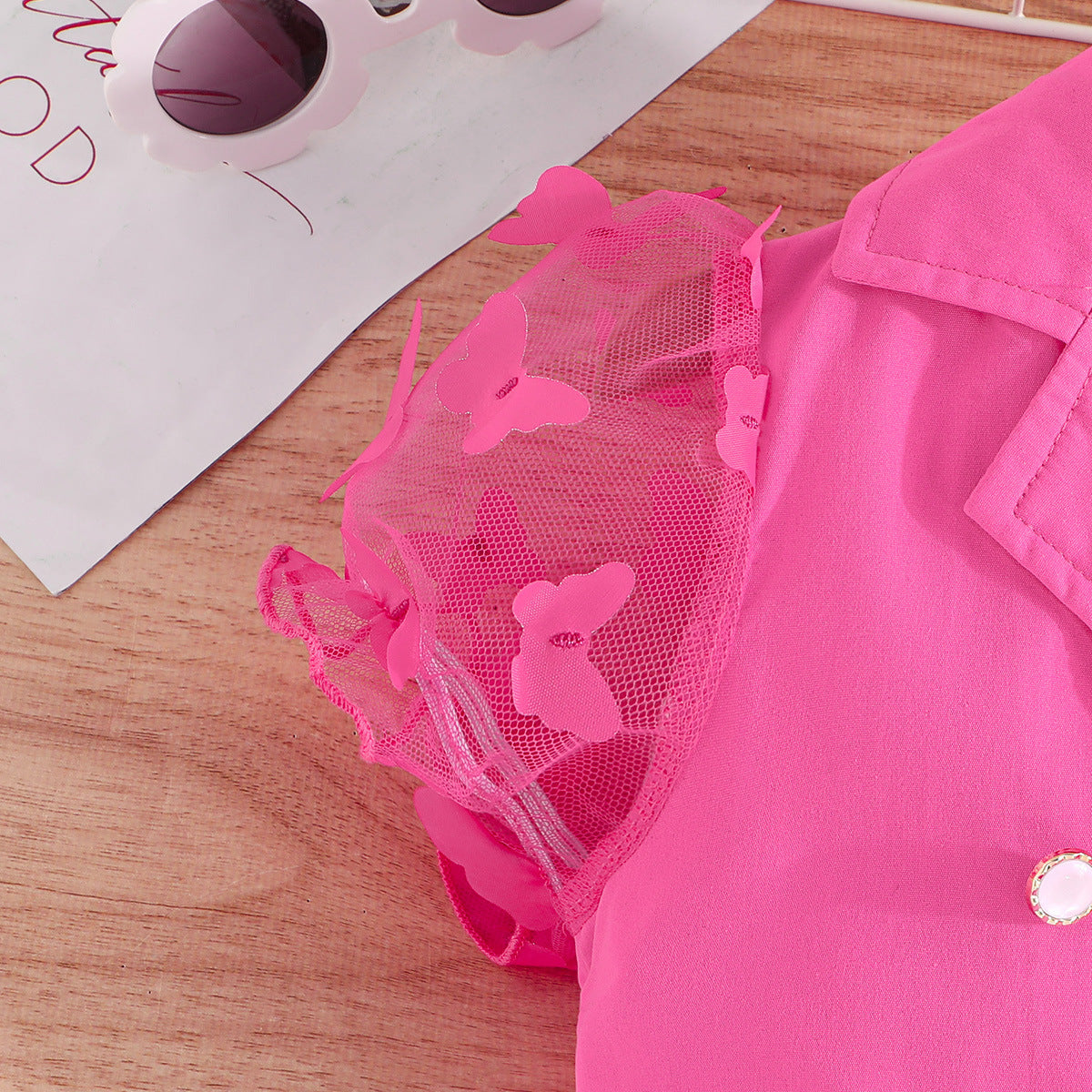 Girls Shoulder Strap Top with Shorts
