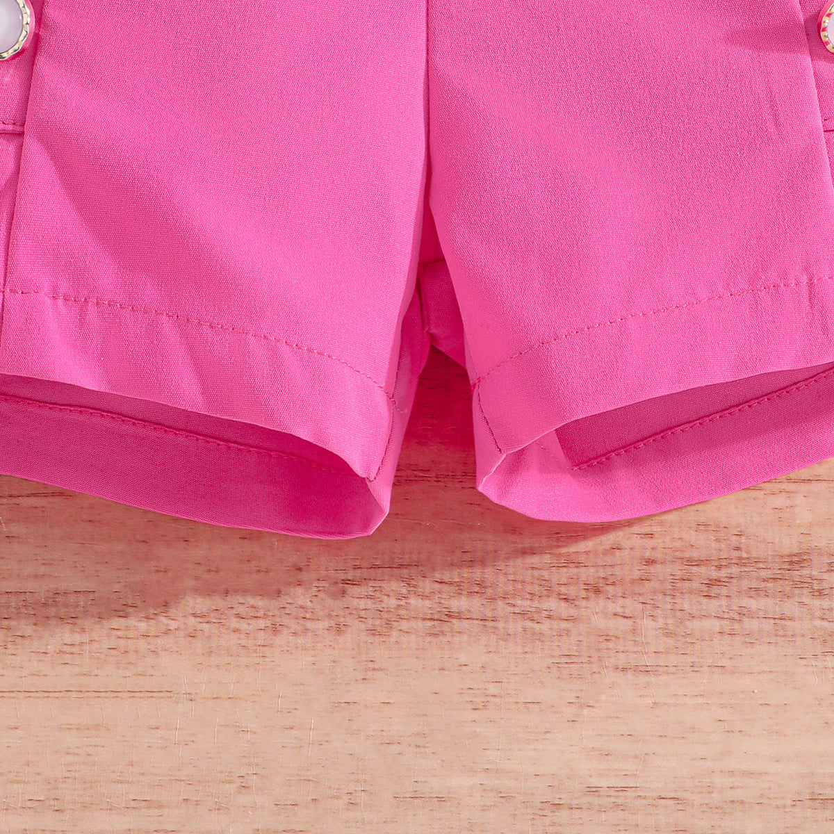 Girls Shoulder Strap Top with Shorts