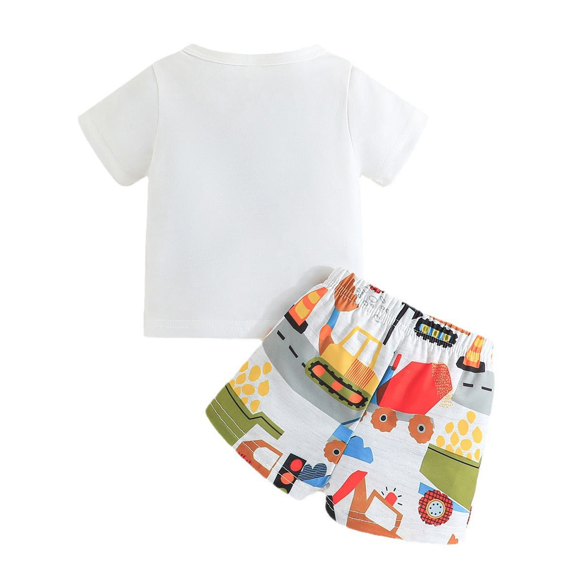 Boys Printed T-shirt with Shorts