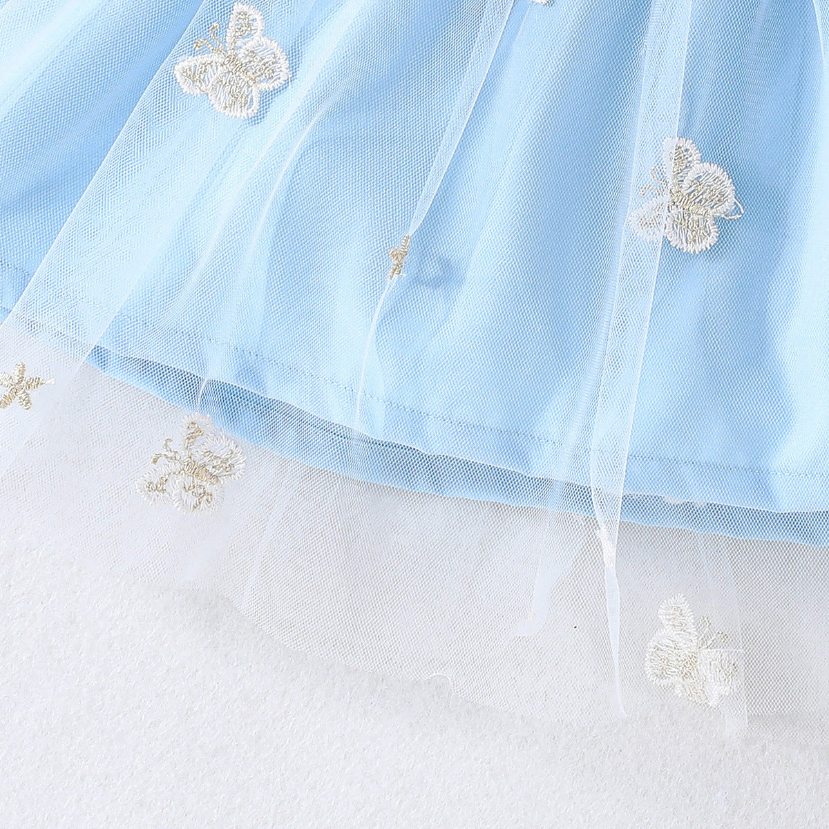 Girls Embellished Applique Fit and Flare Dress