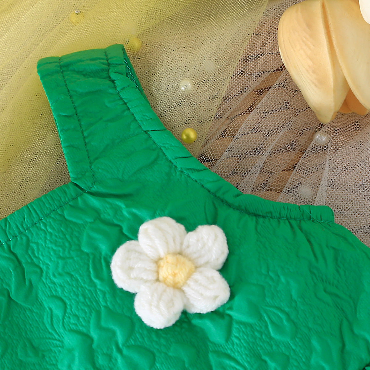 Girls Sleeveless Square Neck Top With Short